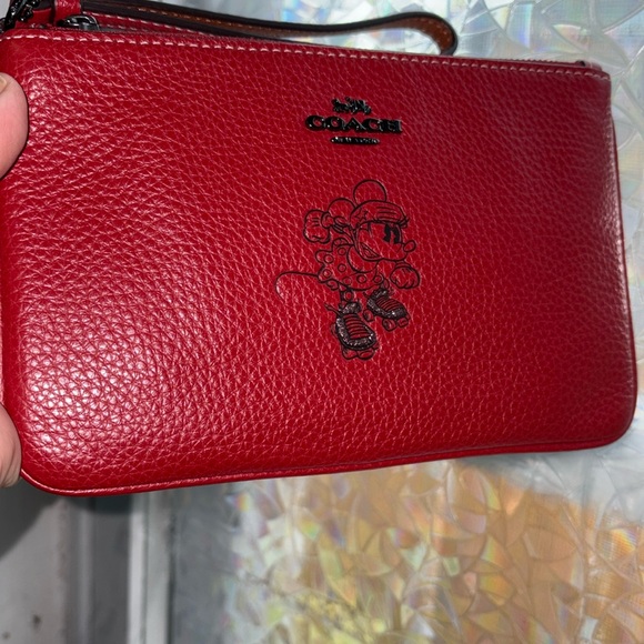 Coach Red Minnie Wristlet - Picture 2 of 11